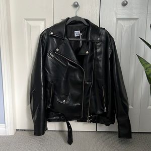 Princess Polly oversized Leather Jacket